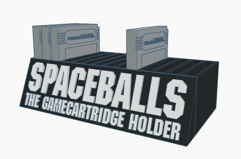 spaceballs - gamecartridge holder boy game gameboy stand games 3d print model - Mito3D
