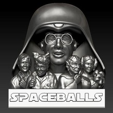 spaceballs ensemble complet art barf la comédie de star wars sombre casque lone starr princesse vespa yaourt 3d print model - Mito3D