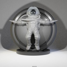 astronaute sculpture 3d print model - Mito3D