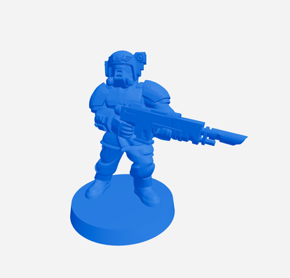 astronaute jeu wh marteau guerre 40k pistolet figure modèle 3dprinting 3d print model - Mito3D