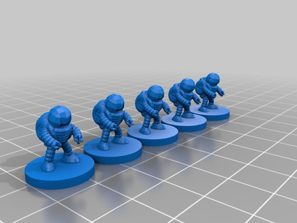 spaceman 15mm pocket-dungeons pocket-tactics multiverse 3d printing 3d print model - Mito3D