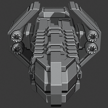 spaceship game vehicles 3d print model - Mito3D