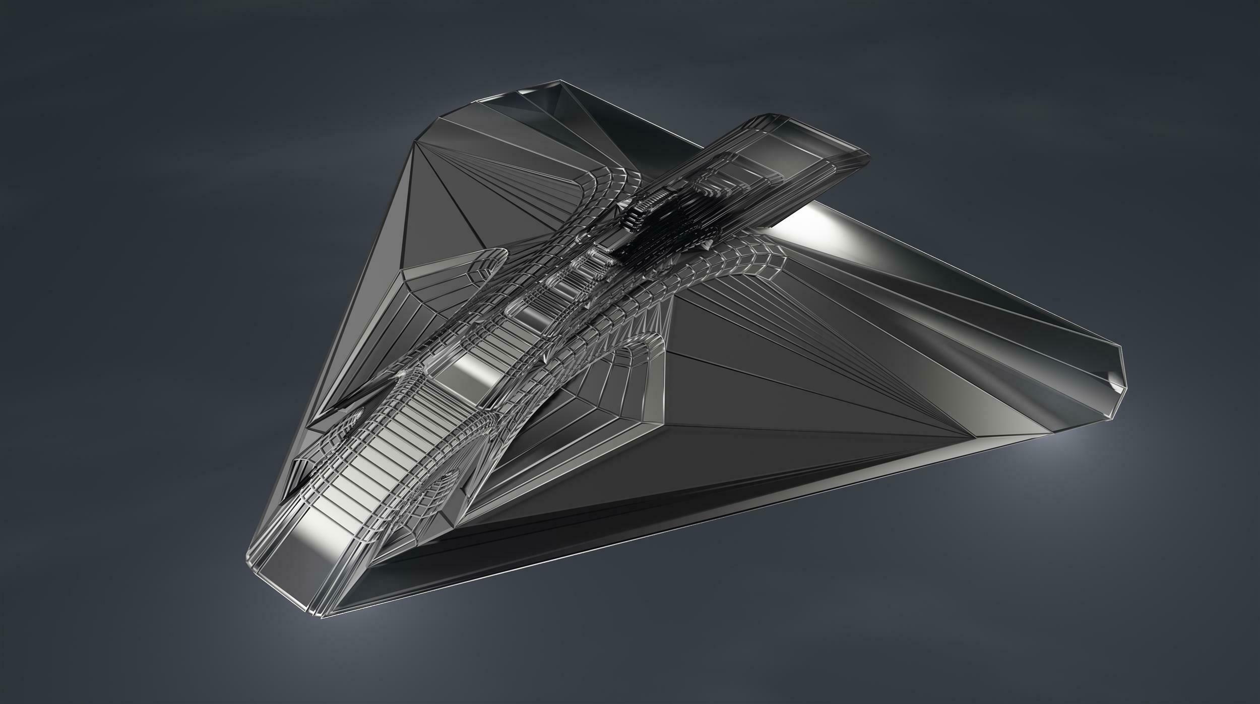nave espacial sci fi aeronave brinquedo jogos robô militares avião Ciência ficção guerra 3D print model - Mito3D