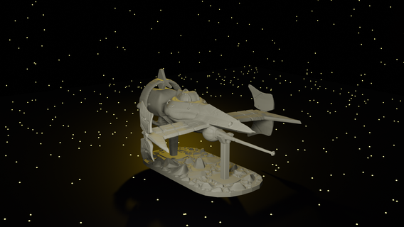 nave espacial vaqueiro bebop 3d print model - Mito3D