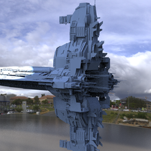navicella spaziale pizzico 3 architettura tatooine Guerre stellari spazio gonk nave montagna rocce alieno architettonico rovinare sci fi 3d print model - Mito3D