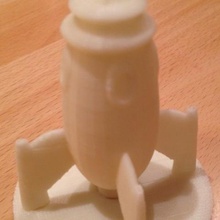 uzay gemisi pudge uçan Daire taban oyun araçlar 3d print model - Mito3D