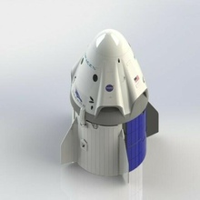 spacex équipage capsule nasa dragon fusée module espace véhicule science sci orbiteur 3d print model - Mito3D