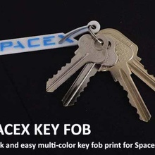 spacex Anahtarlık takı yararlı tesla spece scifi roket pratik nasa çoklu renk çok renkli anahtarları keyfob anahtar zinciri mücevher eğlenceli fob moda falcoln ağır kolay yazdırma 3d print model - Mito3D