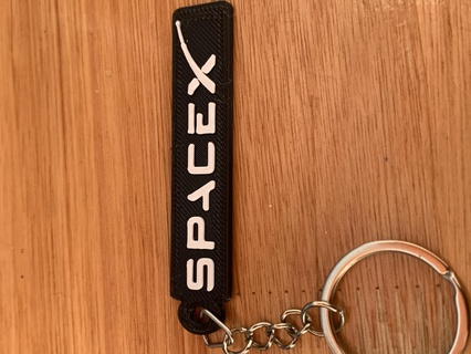 spacex keychain space x spacex nasa keychain keychain space elon musk  3d print model - Mito3D