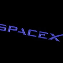 spacex Logo Platz NASA Rakete Raumschiff Super schwer Falke 9 3d print model - Mito3D