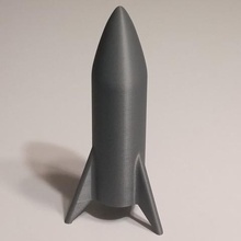 spacex star hopper starship test pictures various rocket 3d print model - Mito3D