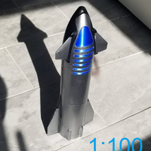spacex starship v2 superheavy raptor vacuum rocket aerodynamic bellyflop hover boost maneuvre scale model elon musk tesla falcon heavy 9 3d print model - Mito3D