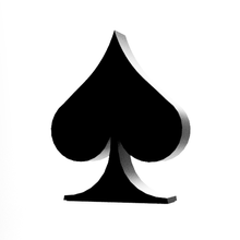 spades emblem 3d print model - Mito3D