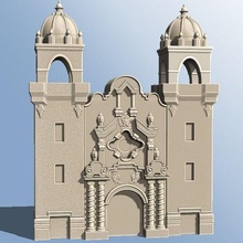 spainbaroque building architecture buldings architect collection resin fdm 3d print model - Mito3D