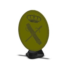 spanish civil guard shield various escutcheon police spain civilian 3d print model - Mito3D
