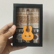 spanish classical guitar 3d print model - Mito3D