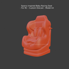 sparco inspired baby racing seat - rc custom diecast model kit rally stance time attack collectible modelcar car hobby retro classic vintage hot wheels 1/43 1/32 1/64 matchbox vehicle sport ford race nostalgic record hotrod rod motorsport baquet chair aluminium aftermarket part drag r/c slot recaro racetech omp tech child bride 3d print model - Mito3D