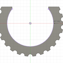 Ersatz-Fuß-Kleider-Linie Rohr diam 14mm home Wäscheleine Fuß 3d print model - Mito3D