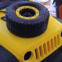 ruota di scorta 1 8 scala jeep 3dsets gioco rc auto i veicoli 3d print model - Mito3D