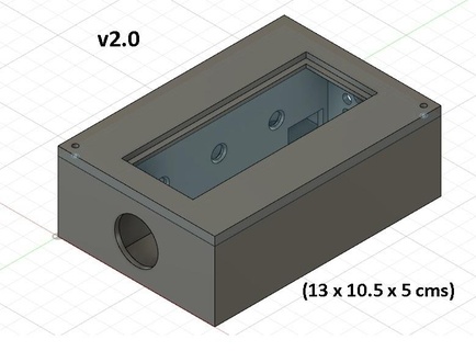 étincelle écart boîte 3d v20 éclateur scalaire énergie vague équipement 3d print model - Mito3D