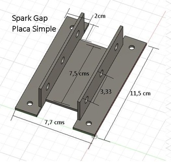 scintilla divario single piatto spinterogeno scatola semplice tavola scalare energia onda attrezzature 3d print model - Mito3D