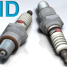 spark plug various automotive car engine mechanic 3d print model - Mito3D