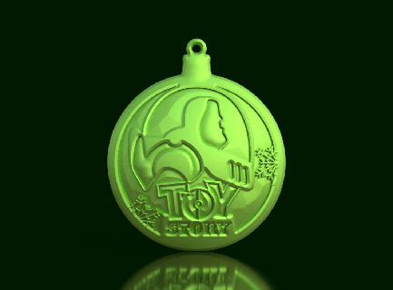 sparkle buzz toy story iii style christmas sphere Art christmas sphere buzz lightyear rex christmas decoration toys disney pixar woody fun ornament characters festive toys story dinosaur astronaut woody and buzz thematic resnia  3d print model - Mito3D