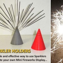 sparkler-Halter home Haushalt wunderkerzen sparkler einfach saisonale Saison Sicherheit sicher prusa i3 rework drucken Halter guy fawkes guyfawkes Spaß Feuerwerk Feuer-Werk fidget spinner festliche Veranstaltungen event display feier Feiern 3d print model - Mito3D