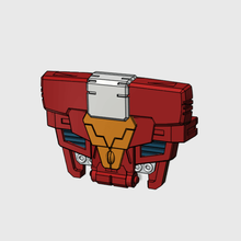 sparky chest plate potp inferno game pyro transformers 3d print model - Mito3D