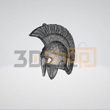 Esparta espartio griego antiguo miniatura casco style3 3d escanear juego mitología 3d print model - Mito3D