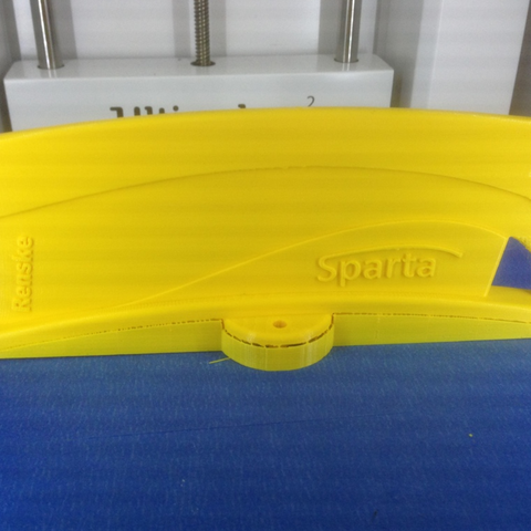 sparta gelbe Platte tool Fahrrad brommer fender geel plaatje moped 3D print model - Mito3D