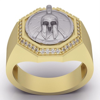spartacus ring silver gold jewelry printable 3d model trend fashion design zbrush tiger 3d print model - Mito3D