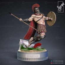spartano arte greco guerriero mitologia zbrush diorama statua stl miniatura sci scifi scultura Zeus figurine leonidas collezione Dio mitico miniature 3d print model - Mito3D