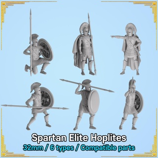 espartano élite hoplitas paquete 3d print model - Mito3D