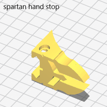 spartan hand gadget airsoft picatiny rail 3d print model - Mito3D