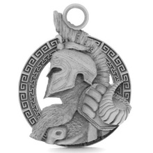 spartan pendant 6 jewelry greek ancient warrior viking keychain keyring 3d print model - Mito3D