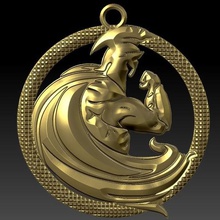 spartan pendant 7 jewelry greek ancient warrior viking keychain keyring 3d print model - Mito3D