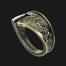 spartanisch Ring Schmuck Design Hand 3d print model - Mito3D
