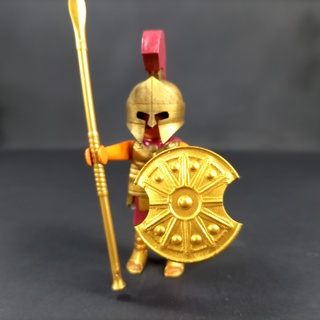 spartan shield mask - playmobil accessory complement greek 3d print model - Mito3D