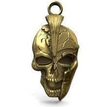 spartan skull pendant jewelry jewel warrior 3d print model - Mito3D