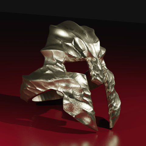 spartan volcan de l'anneau 11 bijoux un incendie 3dprinting 3D print model - Mito3D