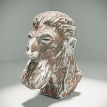 spartano busto de la decoración cabeza grecia 3d print model - Mito3D