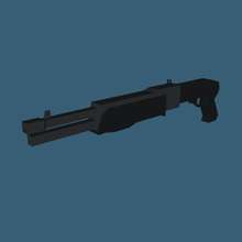 spas-12 shotgun low poly game spas weapon gun tiny 3d print model - Mito3D