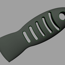 spatula mango handle grip 3d print model - Mito3D