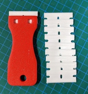 spatola attrezzo variabile modificare lama pla pulizia officina 3d print model - Mito3D