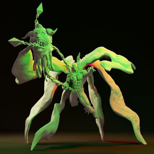Aparecer cómic anti héroe demonio payaso terror capa arte fan impression3d figura músculo conjunto vela 3D print model - Mito3D