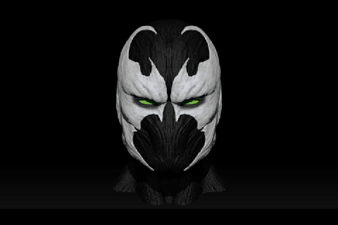 spawn head bust sculpture low poly toys figure toy fanart film 3d print model - Mito3D