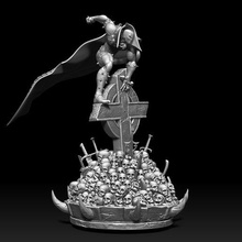 Aparecer cráneo torre cementerio héroe anti superhéroe juguetes figurilla coleccionables escultura cómic juego película dibujos animados estatua infierno demonio 3d print model - Mito3D