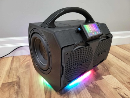 speaker box v2 speakerbox enclosure stereo music portable 3d print model - Mito3D