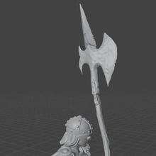 spear poleaxe maiden rpg fantasy sexy 3d print model - Mito3D